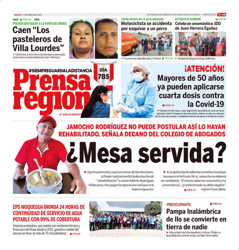 La Prensa Regional – Martes 10 de mayo de 2022