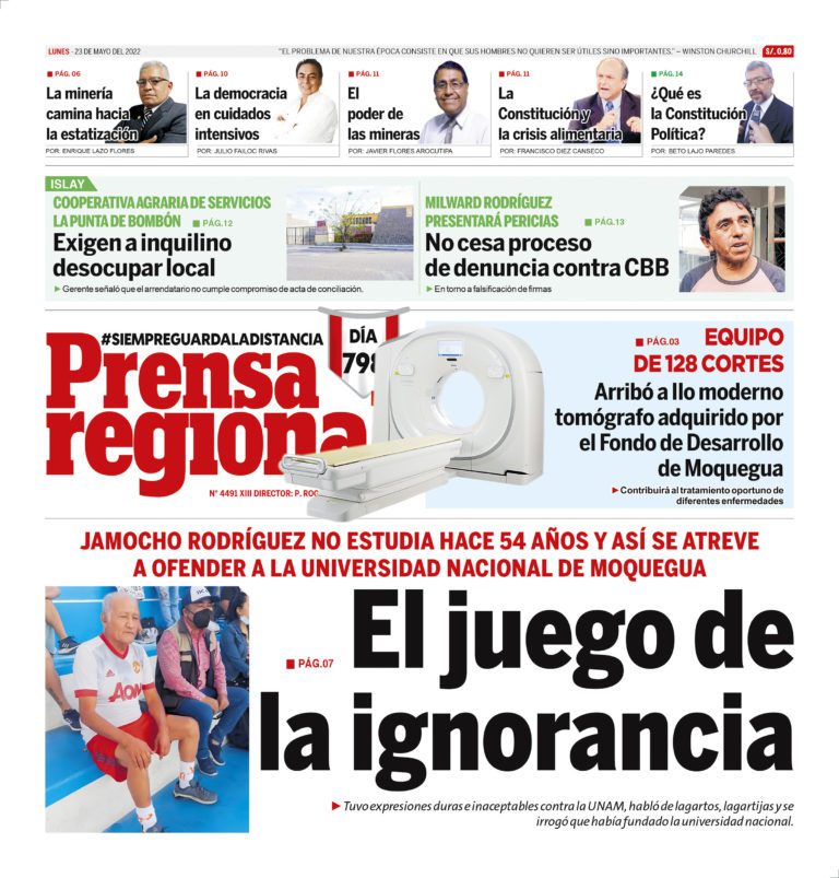 La Prensa Regional – Lunes 23 de mayo de 2022