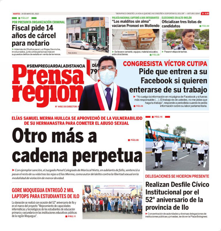 La Prensa Regional – Martes 24 de mayo de 2022