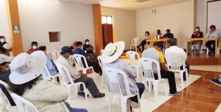 Juntas Vecinales de Tumilaca y autoridades proponen declarar en estado de emergencia el recurso hídrico 