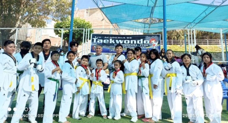 Academia de Taekwondo Ilo tuvo buena participación después de 2 años de inactividad por la Covid-19