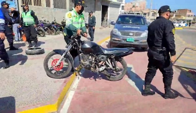 Ilo: PNP interviene taller y encuentra 2 motos reportadas como robadas