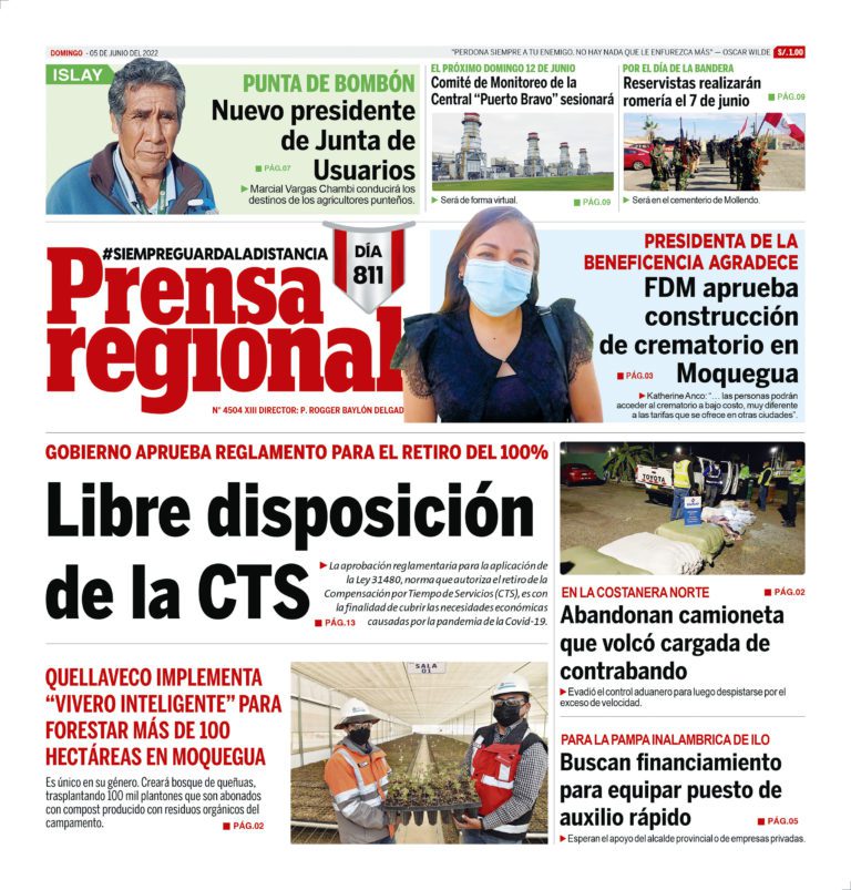 La Prensa Regional – Domingo 05 de junio de 2022