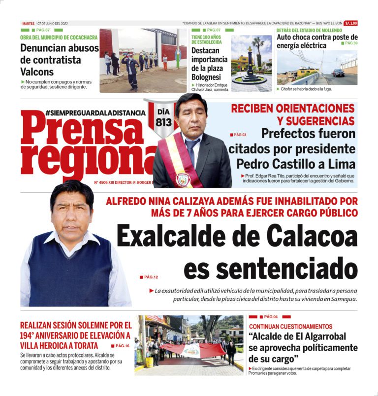 La Prensa Regional – Martes 07 de junio de 2022