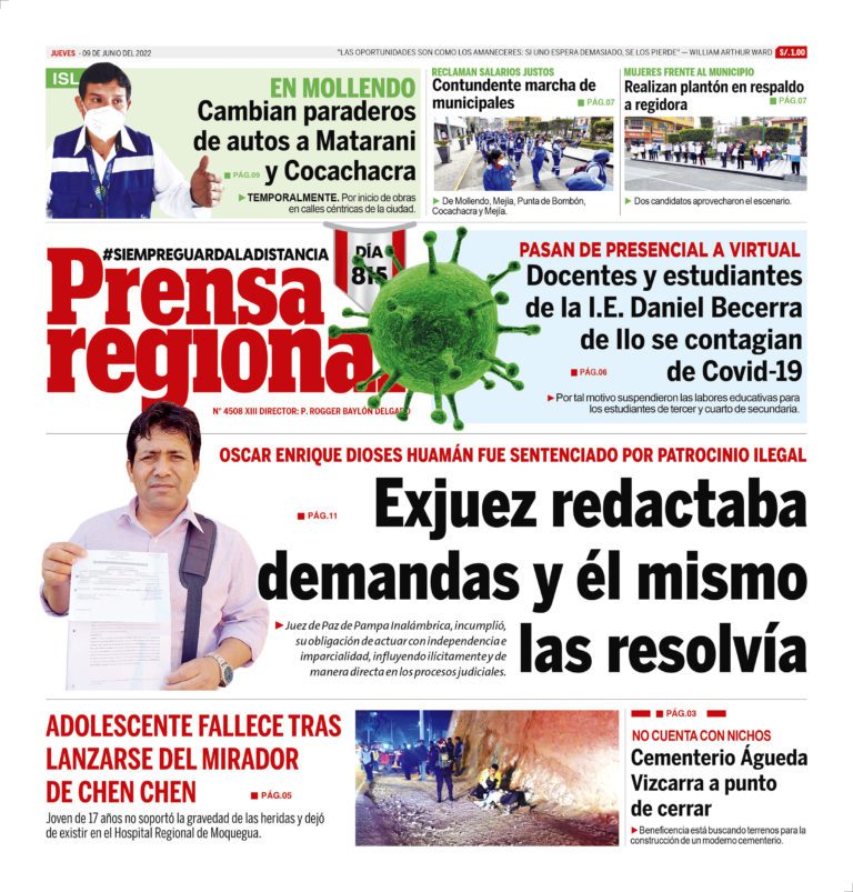 La Prensa Regional – Jueves 09 de junio de 2022