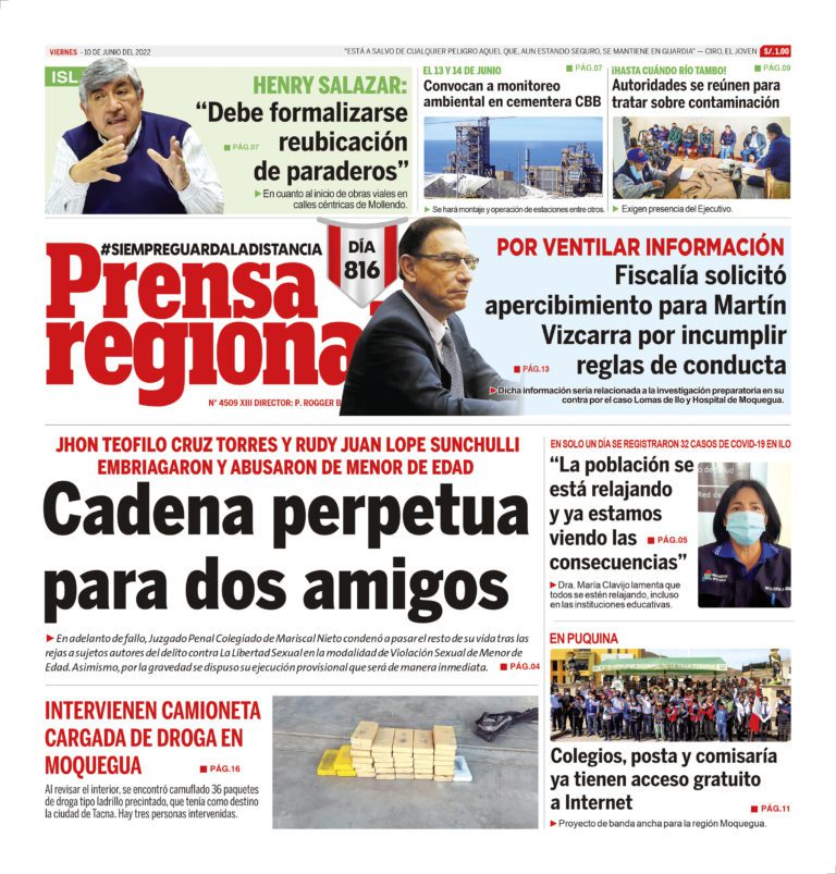 La Prensa Regional – Viernes 10 de junio de 2022