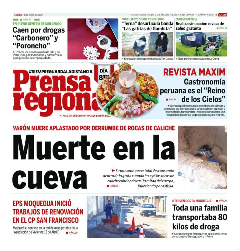 La Prensa Regional – Sábado 11 de junio de 2022