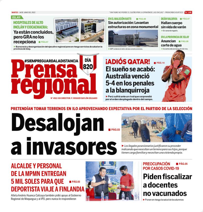 La Prensa Regional – Martes 14 de junio de 2022