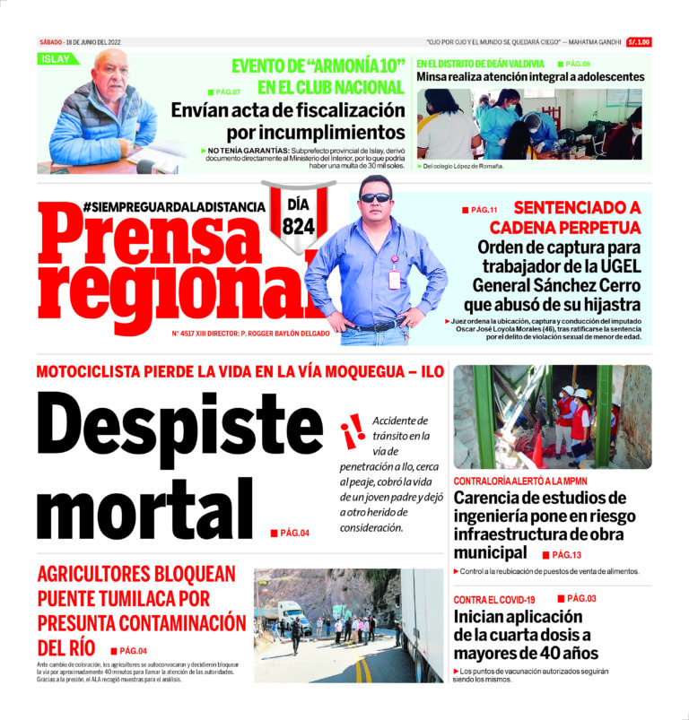 La Prensa Regional – Sábado 18 de junio de 2022