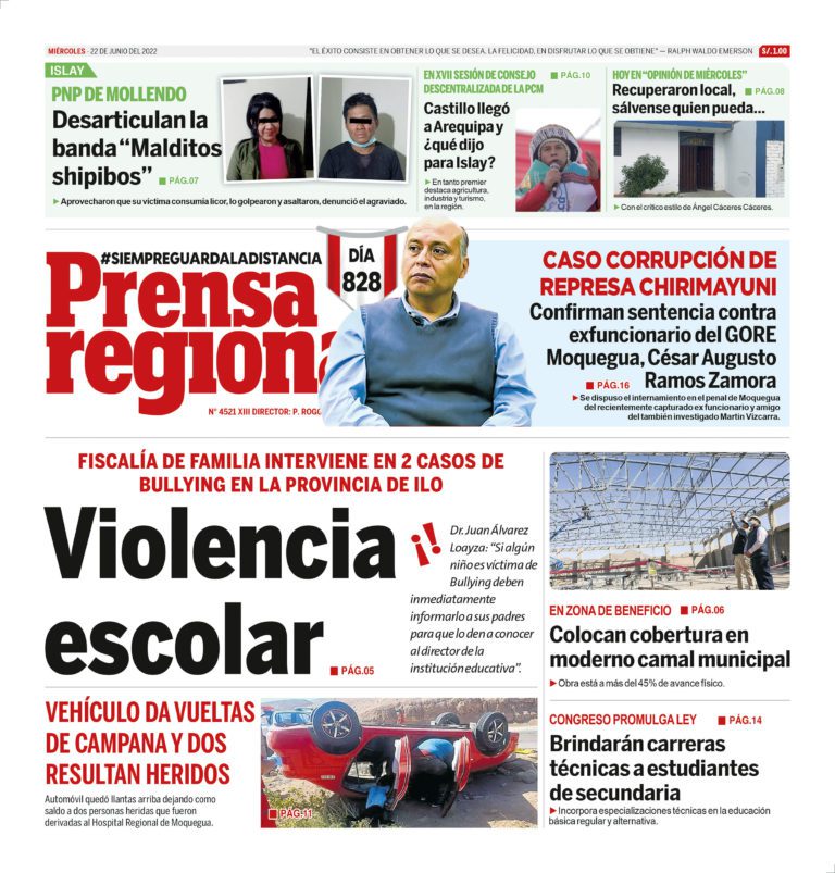 La Prensa Regional – Miércoles 22 de junio de 2022