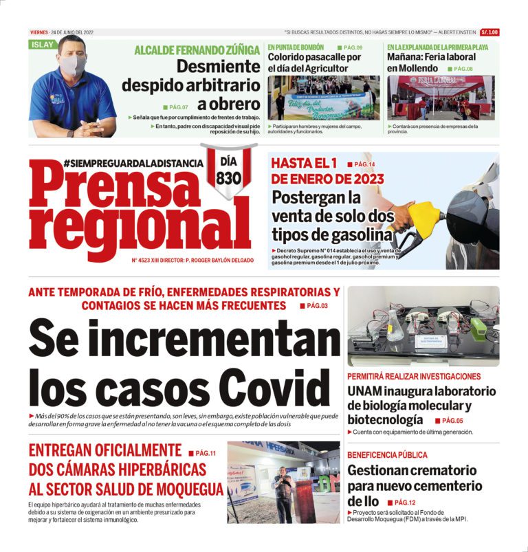 La Prensa Regional – Viernes 24 de junio de 2022