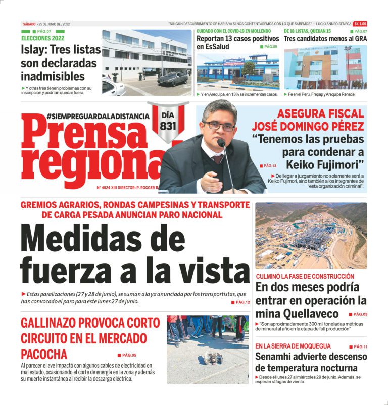 La Prensa Regional –Sábado 25 de junio de 2022
