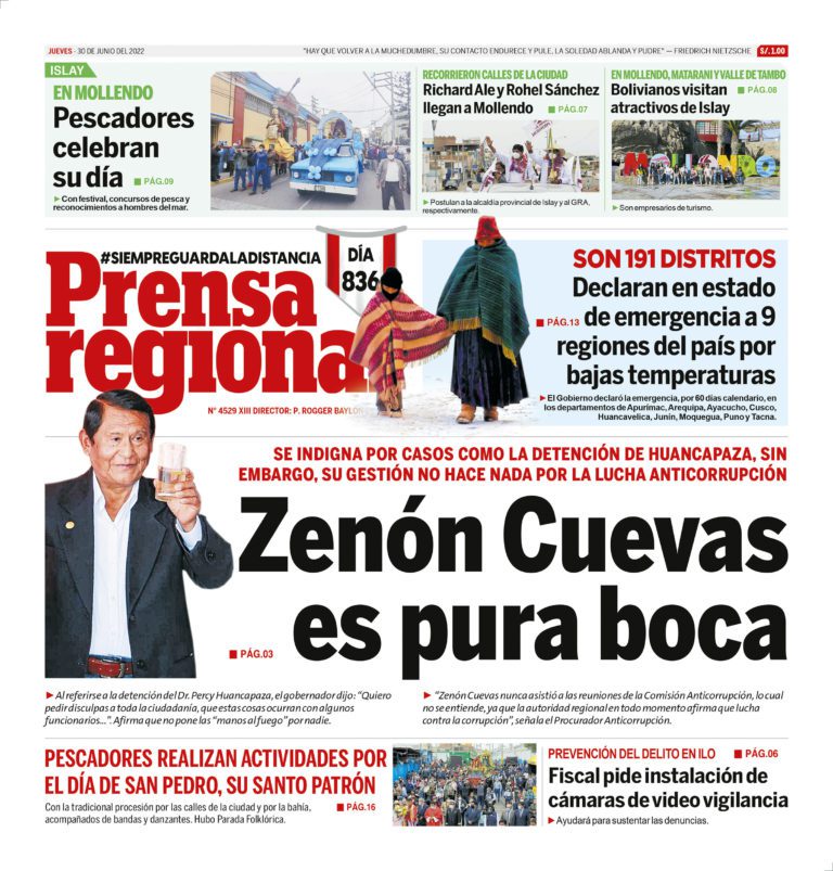 La Prensa Regional – Jueves 30 de junio de 2022