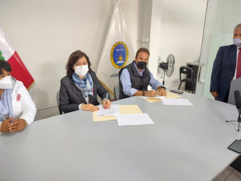 Tisur y la UGEL Islay firman convenio de cooperación por cinco meses