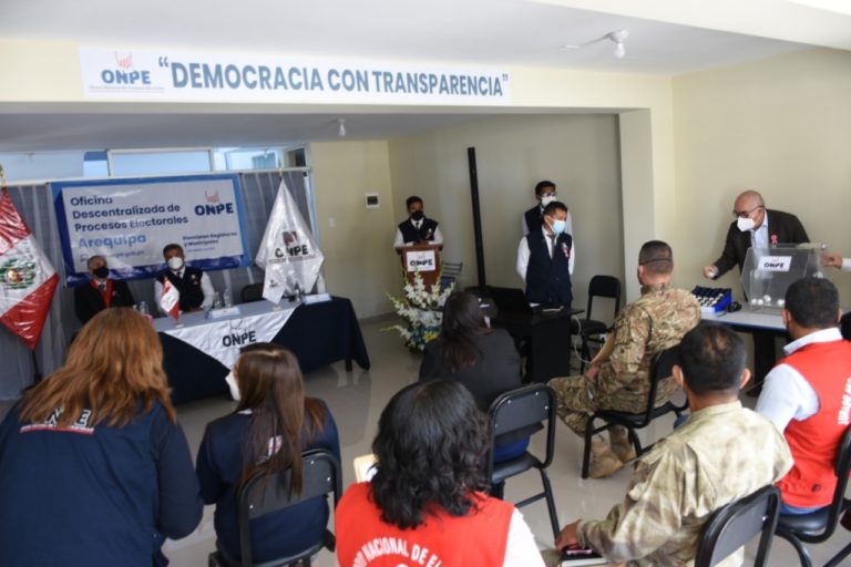 ODPE Arequipa selecciona a 19,266 ciudadanos para miembros de mesa
