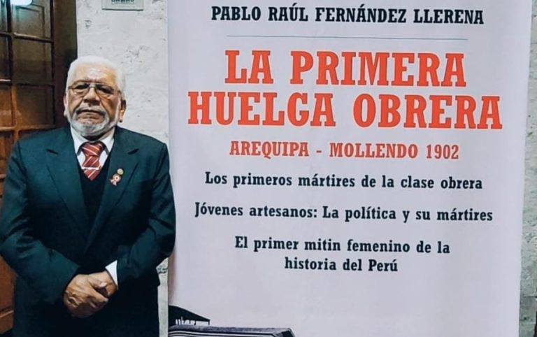 Escritor arequipeño presenta obra histórica denominada “La primera huelga obrera”