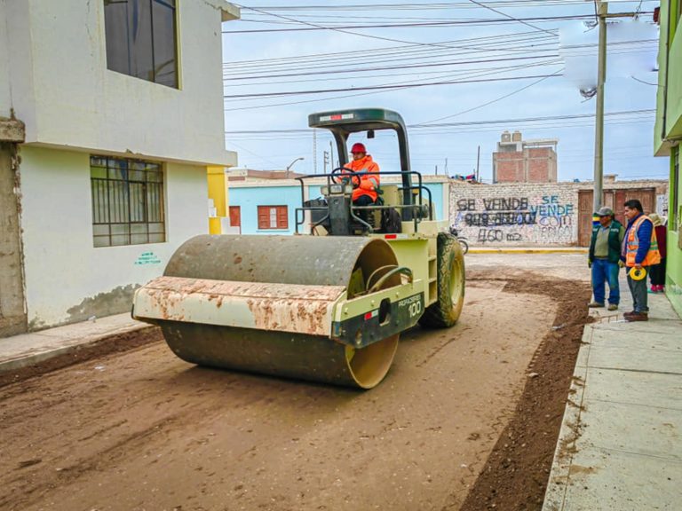 Obra de mejoramiento de transitabilidad en centro poblado La Punta al 70%