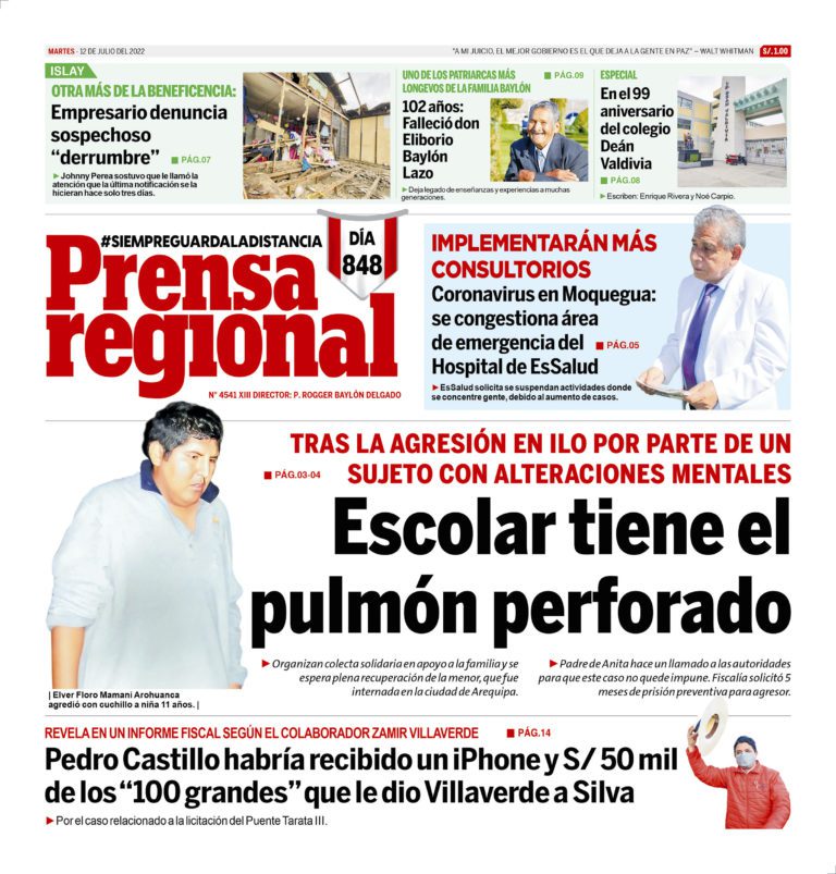 La Prensa Regional – Martes 12 de julio de 2022