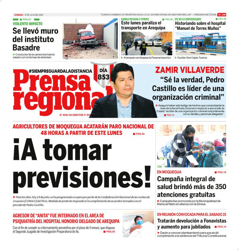 La Prensa Regional – Domingo 17 de julio de 2022