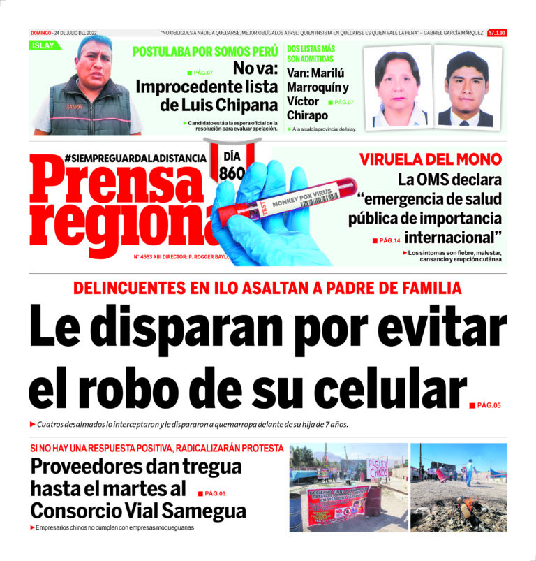 La Prensa Regional – Domingo 24 de julio de 2022