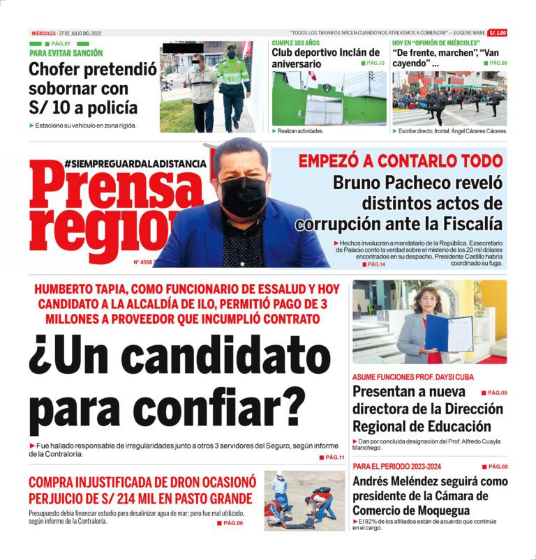 La Prensa Regional – Miércoles 27 de julio de 2022