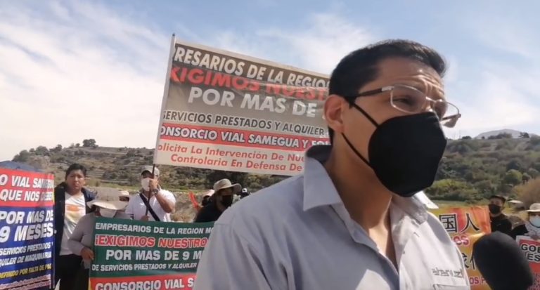Proveedores deciden radicalizar su protesta y no dejarán que avance obra del Malecón Ribereño  