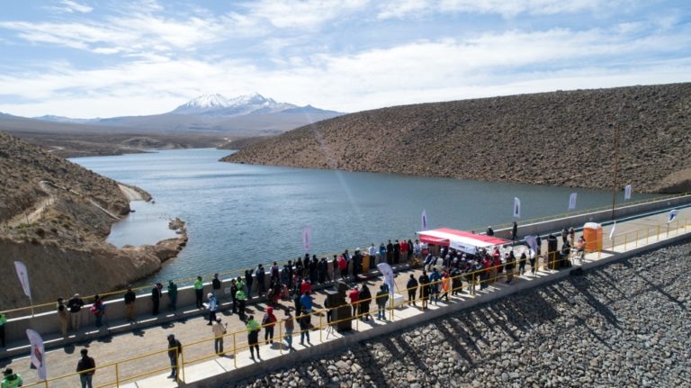 Southern Perú y Midagri inauguraron represa Cularjahuira para impulsar agro en Candarave