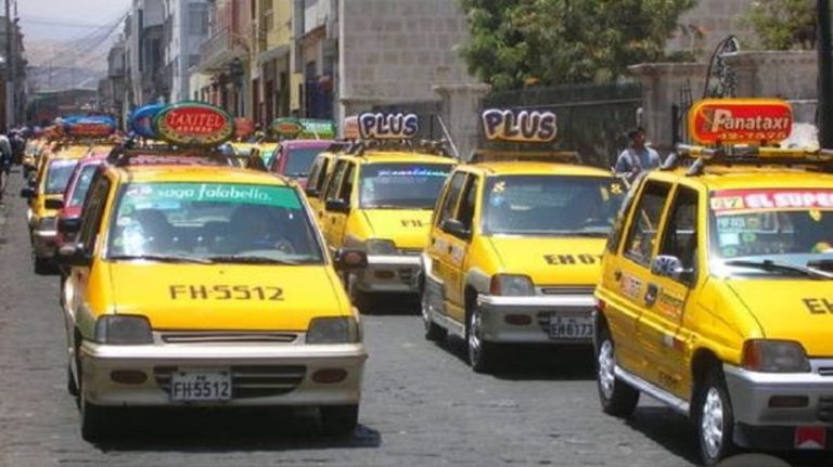 Arequipa: anuncian paralización de taxistas, minivanes y colectivos para el 4 de julio