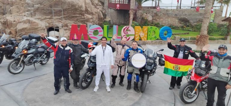 Motociclistas bolivianos arribaron a Mollendo durante el fin de semana