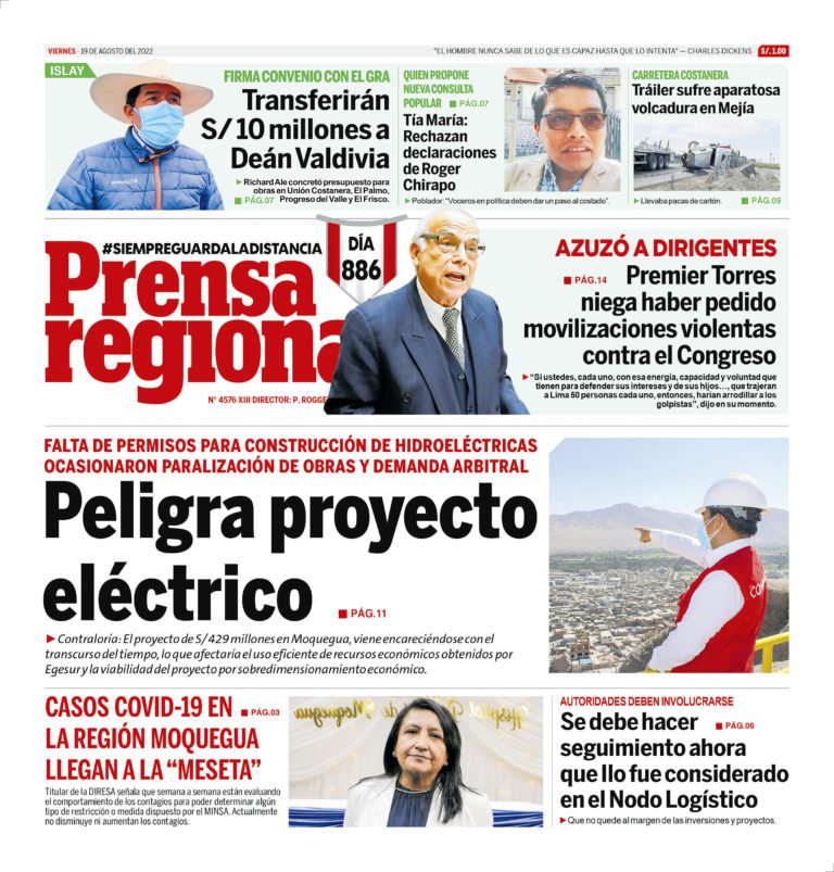 La Prensa Regional – Viernes 19 de agosto de 2022