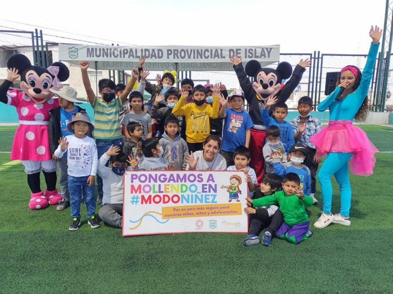 Mollendo: Decenas de niños participaron de actividades lúdicas