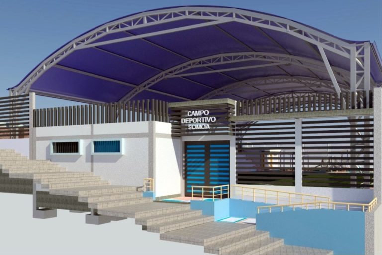 Abraham Cárdenas iniciará la construcción de complejo deportivo en Somoa