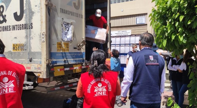 ODPE Arequipa recibió material electoral para la provincia de Islay