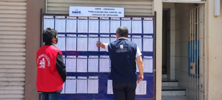 ODPE publica lista de locales de votación para elecciones regionales y municipales