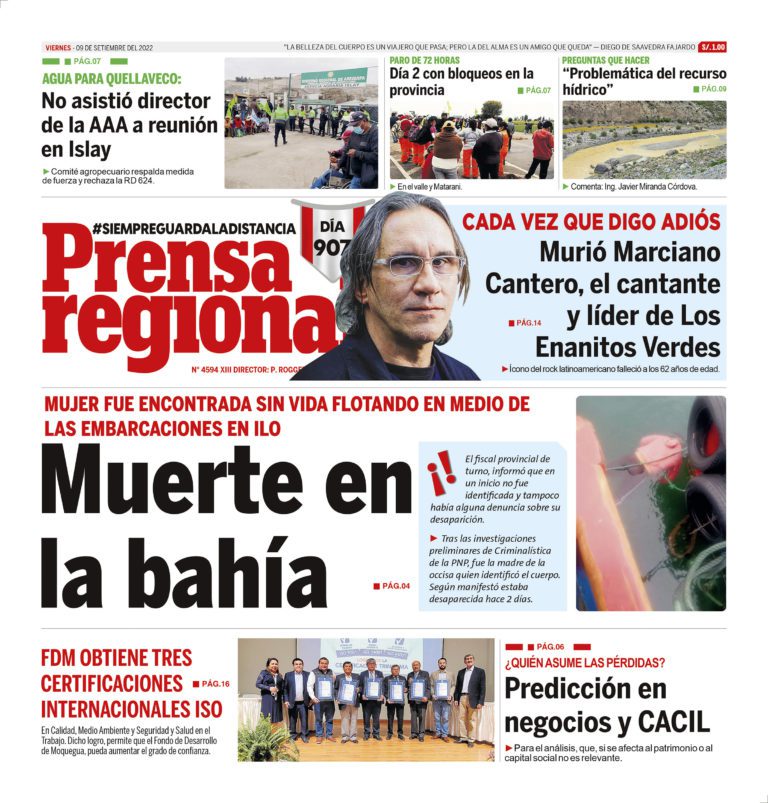 La Prensa Regional – Viernes 09 de setiembre de 2022