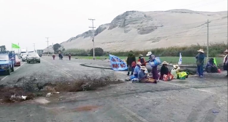 Agua para Quellaveco: Se incrementan piquetes de bloqueos en paro indefinido