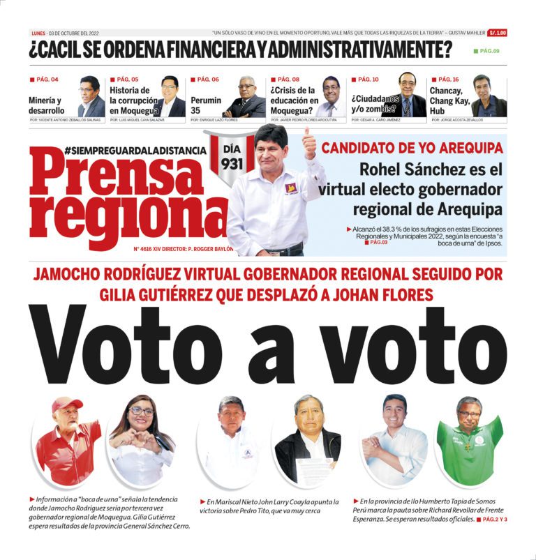 La Prensa Regional – Lunes 03 de octubre de 2022