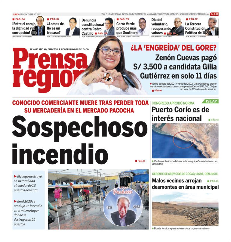 La Prensa Regional – Lunes 17 de octubre de 2022
