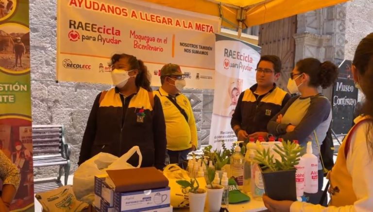 Realizan campaña “Reciclafest 2022” en la Plaza de Armas de Moquegua