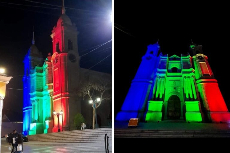 Electrosur ilumina la Co-Catedral Santo Domingo