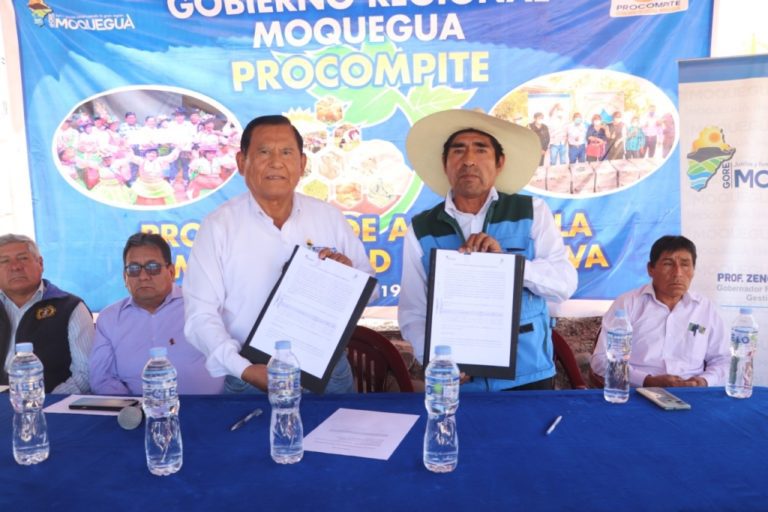 Junta de Usuarios de Riego recibe bienes de Procompite Moquegua