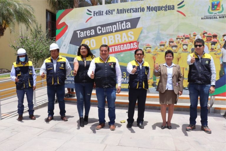 Alcalde Abraham Cárdenas inaugurará 20 obras durante aniversario de Moquegua