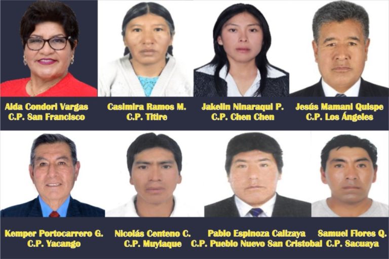 Ocho nuevas autoridades fueron elegidas en centros poblados de la provincia Mariscal Nieto