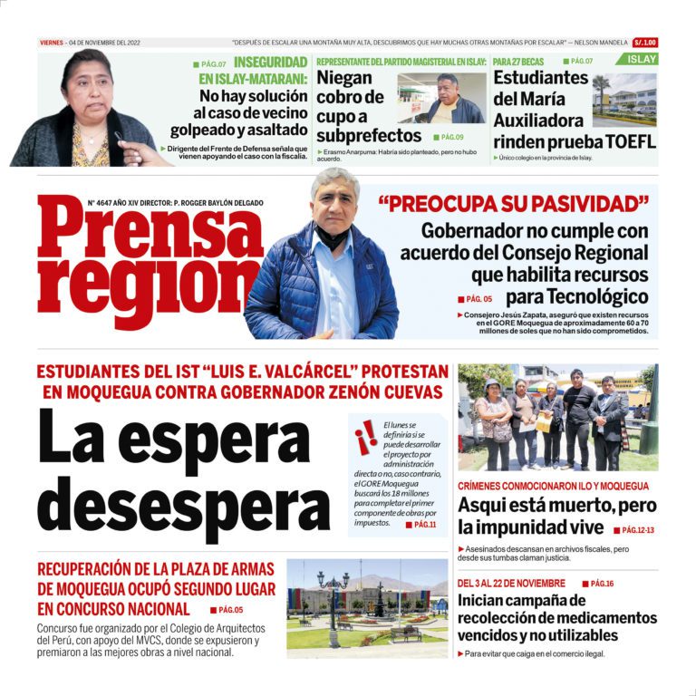 La Prensa Regional – Viernes 04 de noviembre de 2022