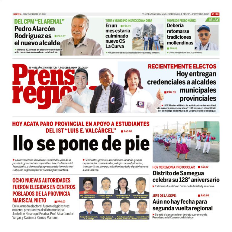 La Prensa Regional – Martes 08 de noviembre de 2022