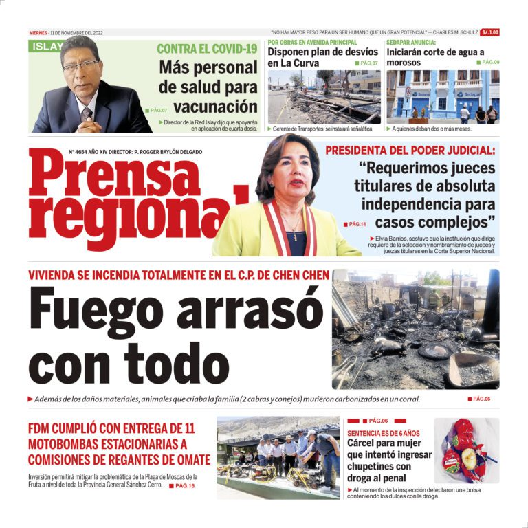 La Prensa Regional – Viernes 11 de noviembre de 2022