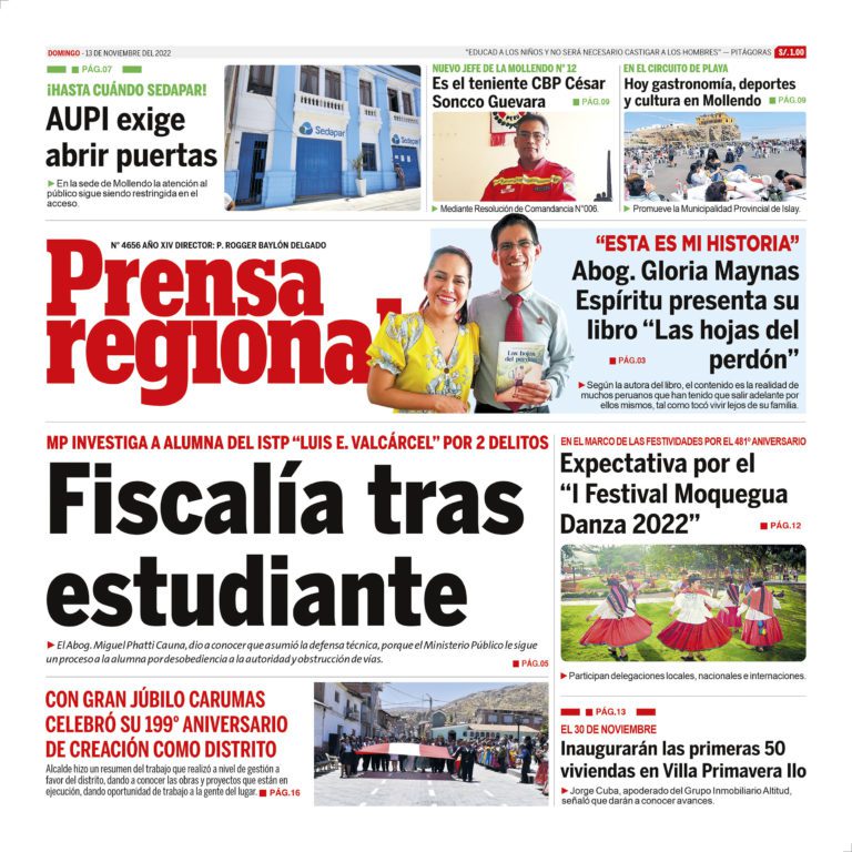 La Prensa Regional – Domingo 13 de noviembre de 2022