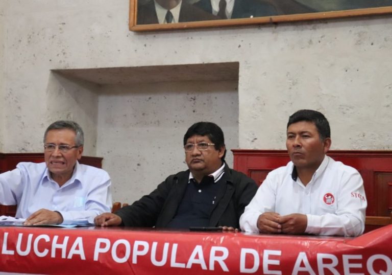 Dirigentes comunicaron que no darán tregua en Arequipa