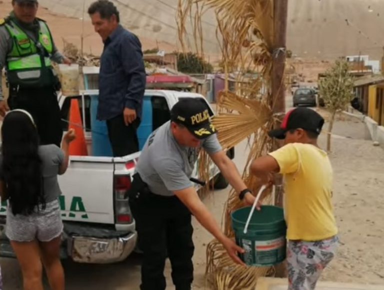 Ganaderos de Ongoro donaron leche fresca a pobladores de Huancarqui