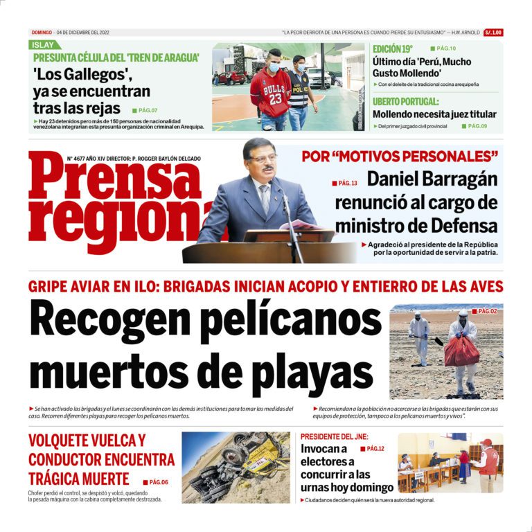 La Prensa Regional -Domingo 04 diciembre de 2022
